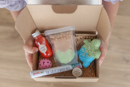 great barrier reef potion kit in cardboard box