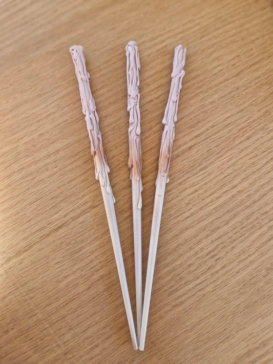  white, gold and pink handmade magical wand
