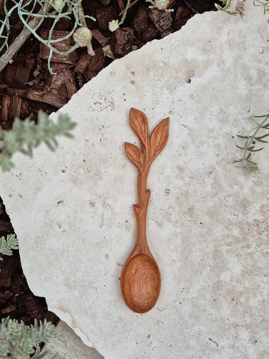 Woodland Leaf wooden spoon