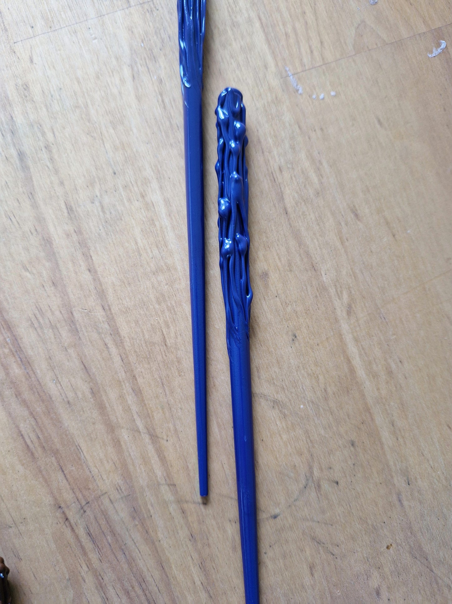 purple handmade magical wand