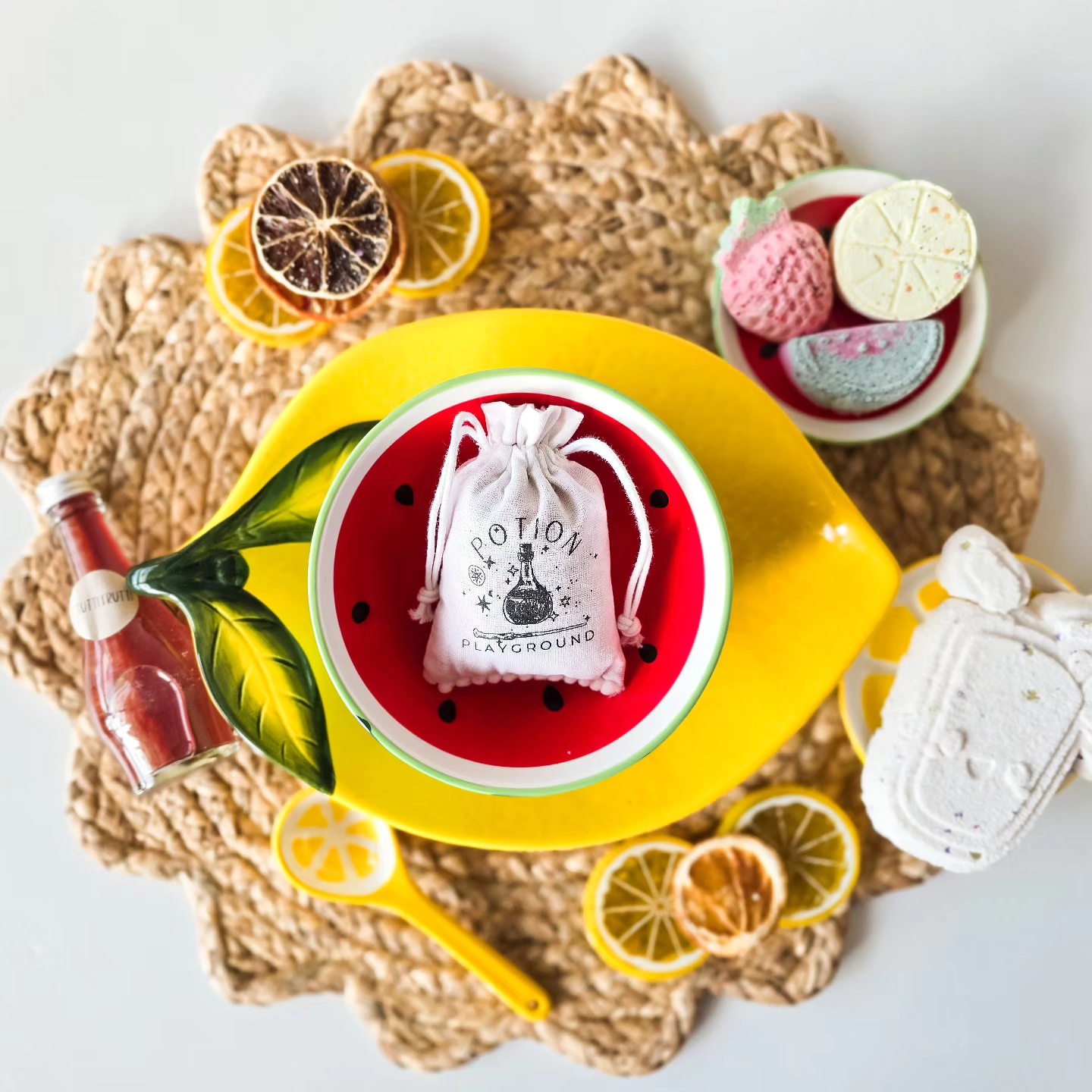 ingredients of the fun fruit potion kit