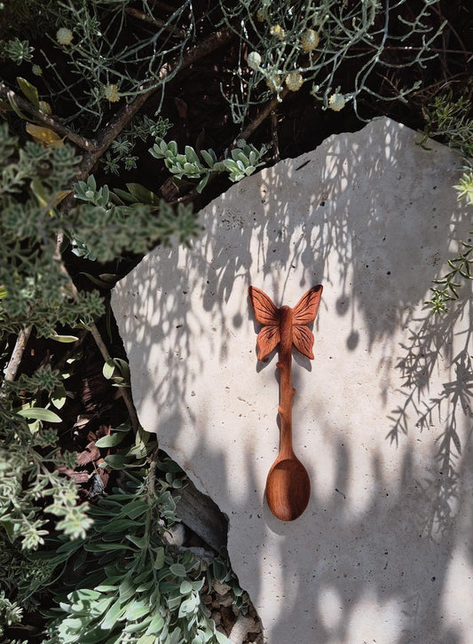 Whimsical Winged wooden spoon